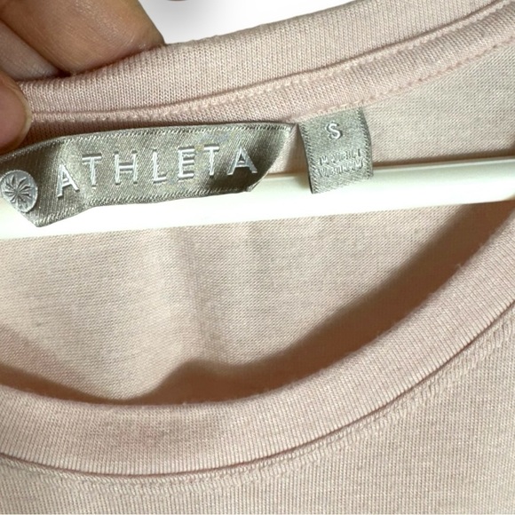 Athleta Threadlight Ruched Side Twist Tank, Ballerina Gown Pink, Size Small - Picture 5 of 10